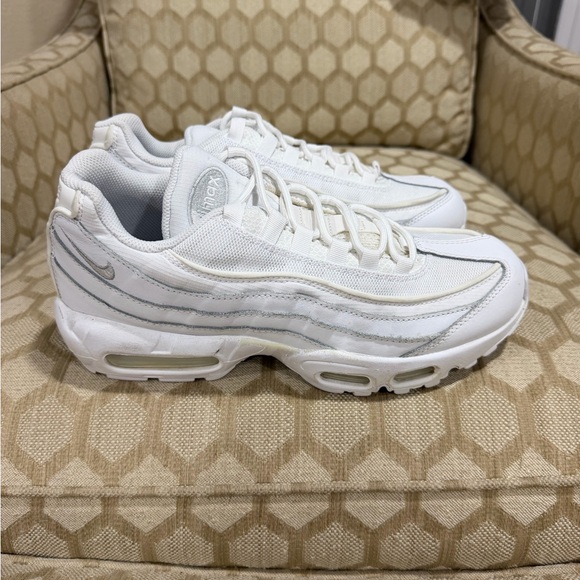 Nike Other - Nike Air Max 95 Triple White size 9.5 men’s